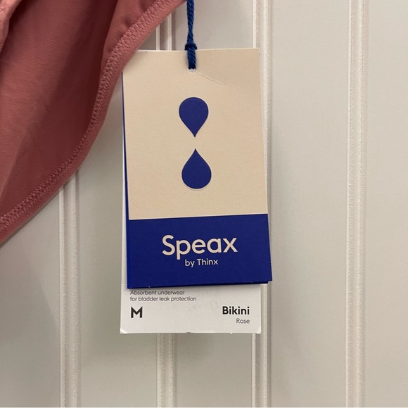 NWT Speax by Thinx Absorbent Underwear Bikini Cut in Rose Sz M - Picture 4 of 6